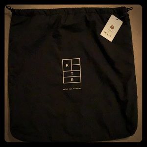 Black padded duster bag